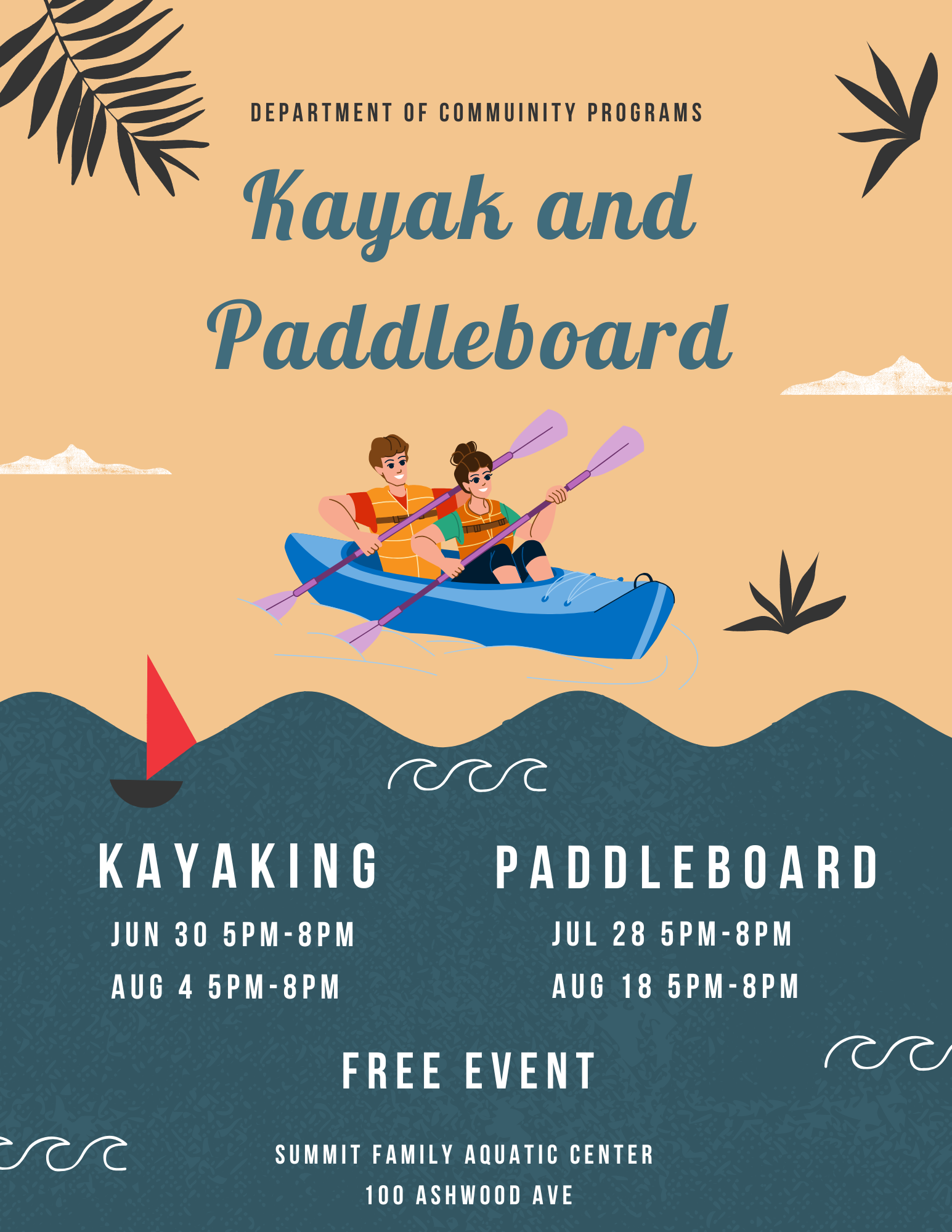 Kayaking and Paddle boarding