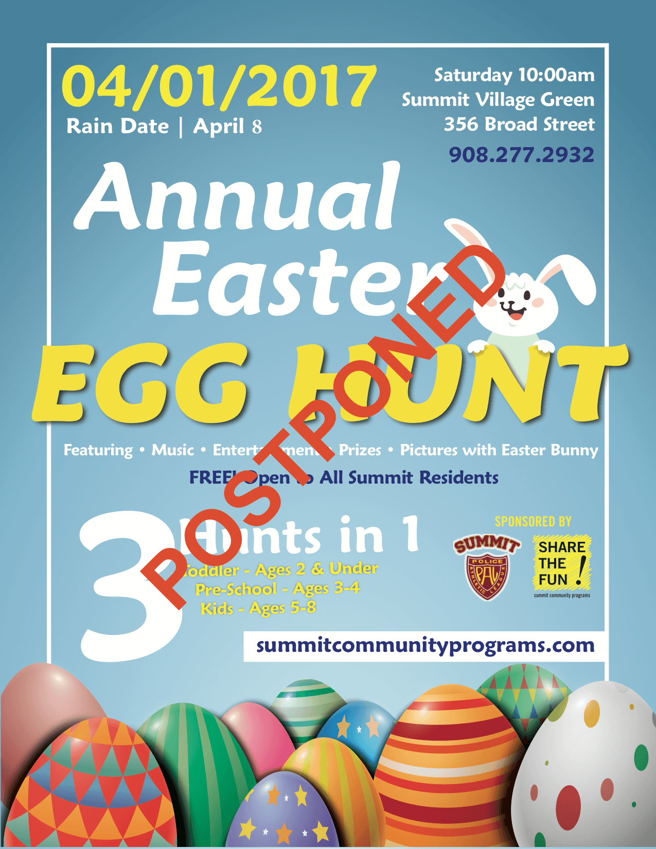 Egg Hunt POSTPONED