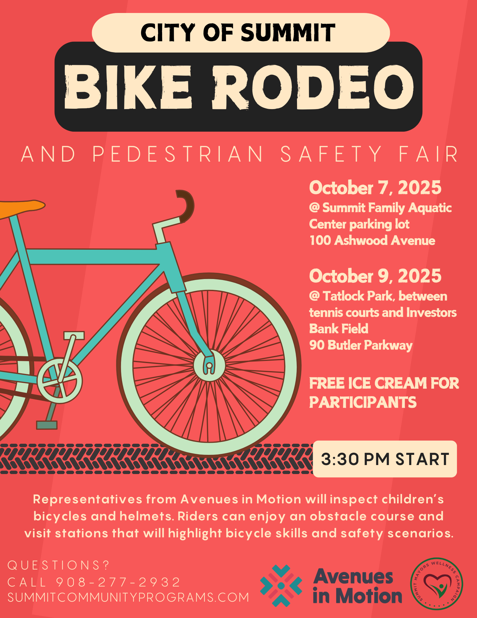 bike rodeo event flyer