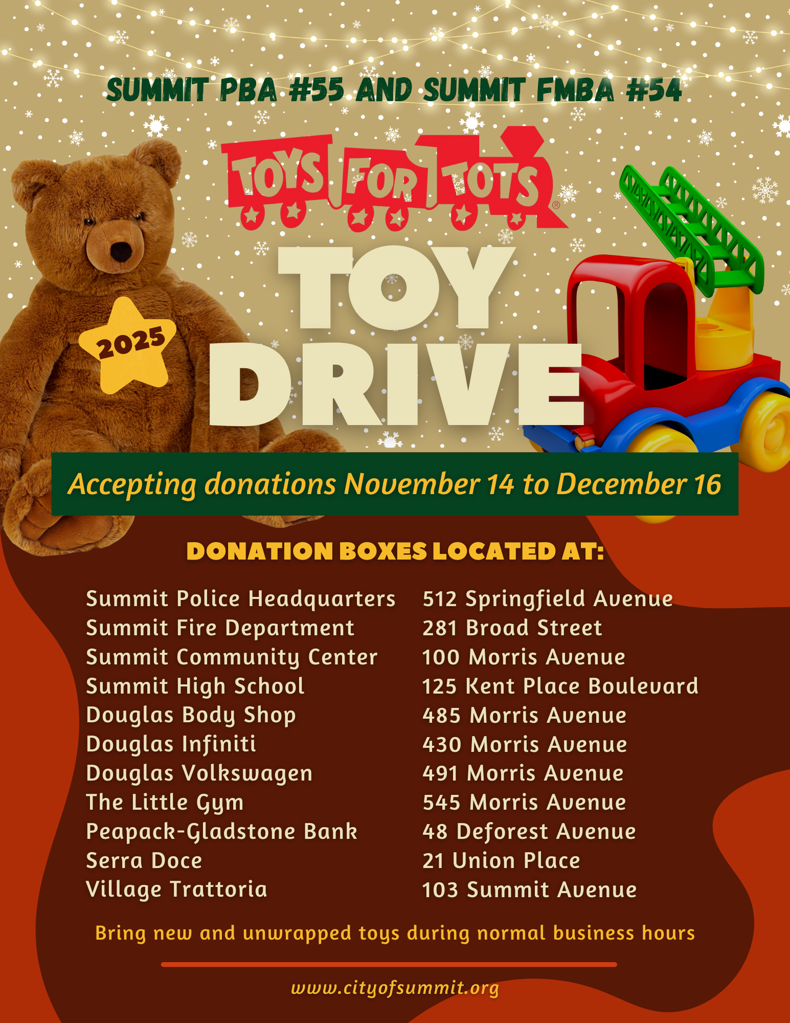 Toys for tots flyer